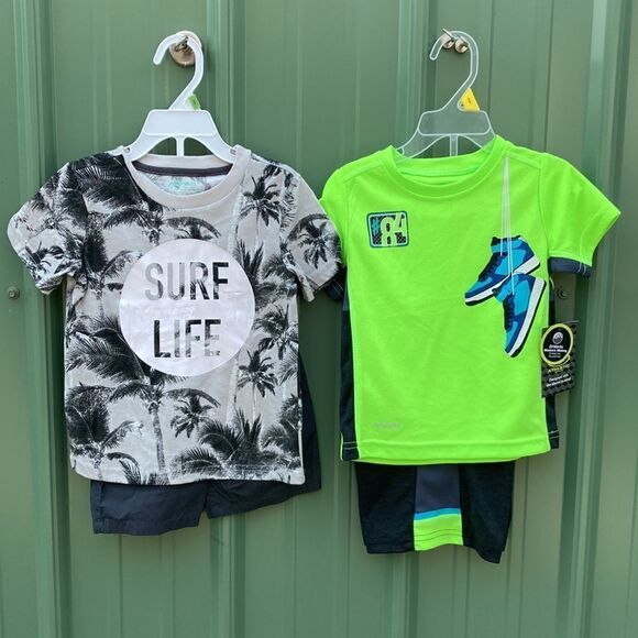 Toddler Boys Active Lightweight Breathable T-Shirt & Shorts 2, 2-pc Sets Size 3T - Picture 1 of 7